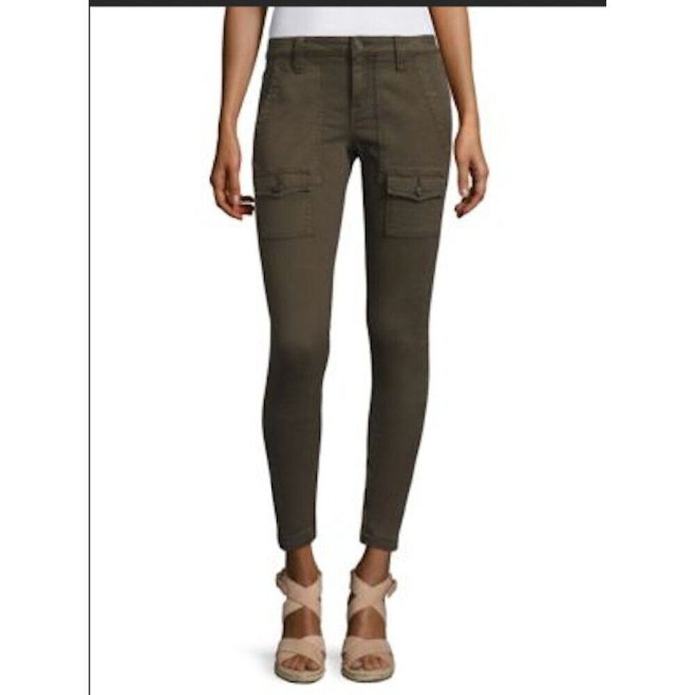 Joie So-Real Army Green Skinny Cargo Pants Size 24